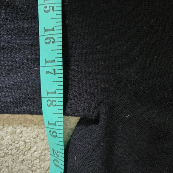 TED BAKER Throwback 70s Navy Wool Cashmere Metallic Shooting Star Sweater. 4-6 - Picture 11 of 14